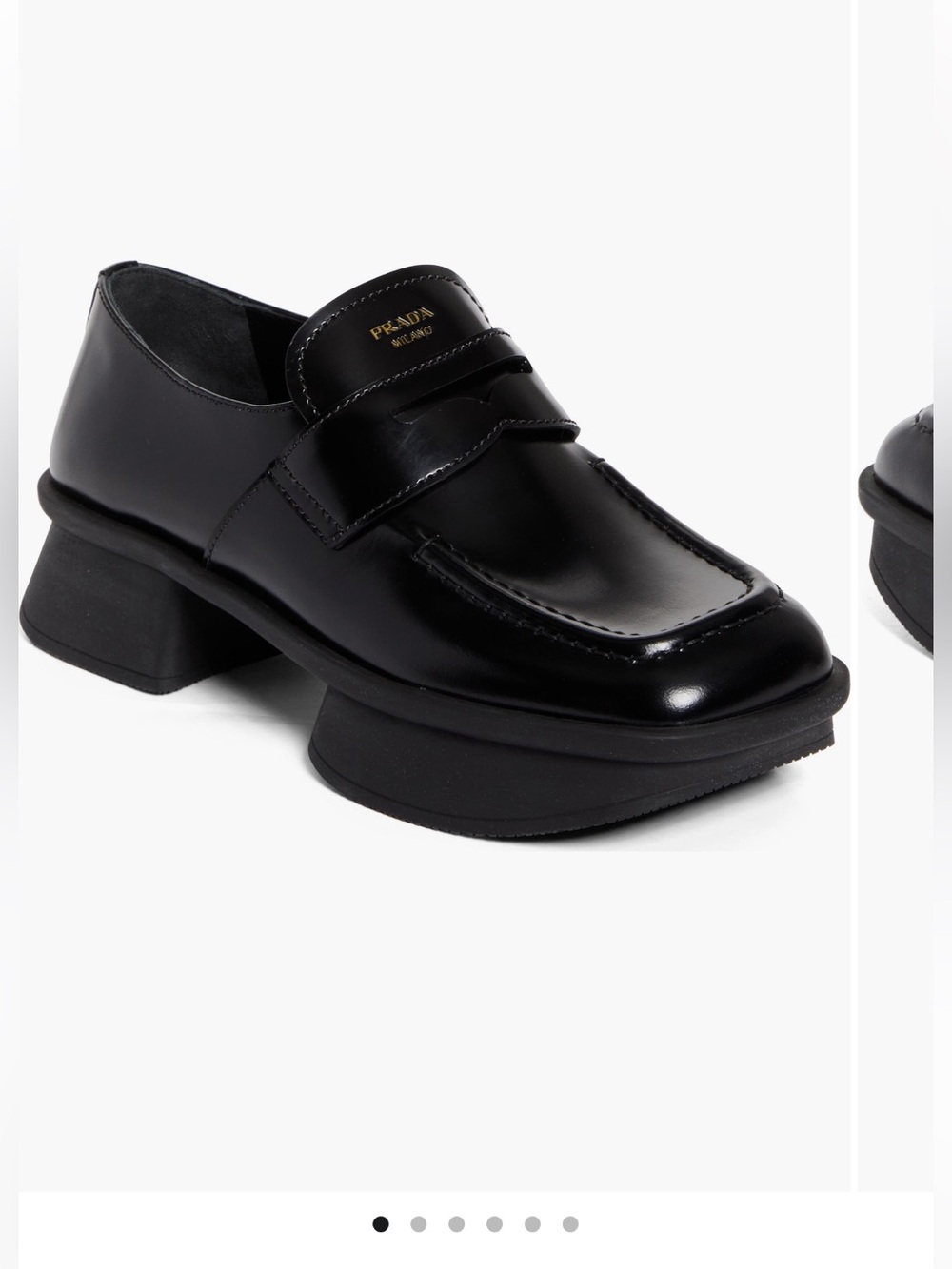 NEW Prada Re-Edition 1999 Equal Platform Penny Loafer Size 6.5